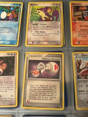 Pokemon Trainer Card - Silver, Yellow, Red Accents